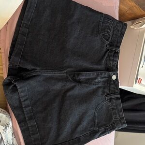 SHEIN Black Jean Shorts